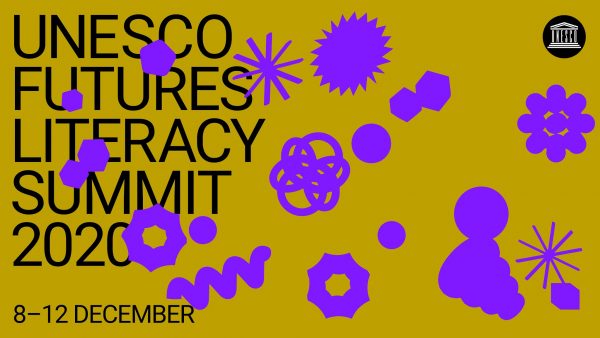 Banner for UNESCOs ministerkonferanse om futures literacy