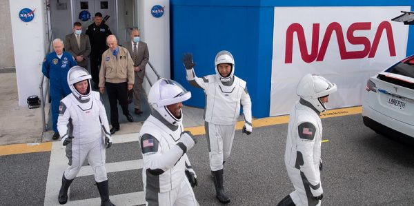 SpaceX Crew-1 Crew Walkout at NASA’s Kennedy Space Center in Florida.